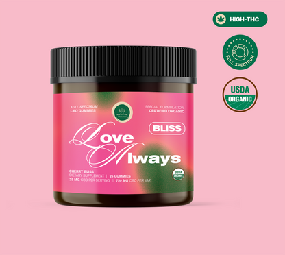 Love Always - Organic Bliss gummies with THC & CBD