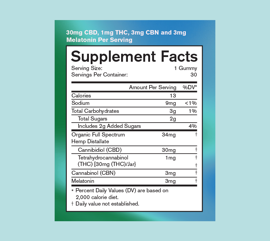 Afterglow - Organic Sleep Gummies with CBD, THC, CBN & Melatonin